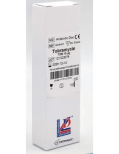DISCOS DE SENSIBILIDAD TOBRAMICINA NN10 1X50