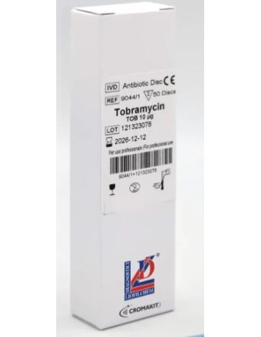 DISCOS DE SENSIBILIDAD TOBRAMICINA NN10 1X50