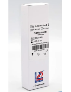 DISCOS SENSIBILIDAD GENTAMICINA GM10  1X50