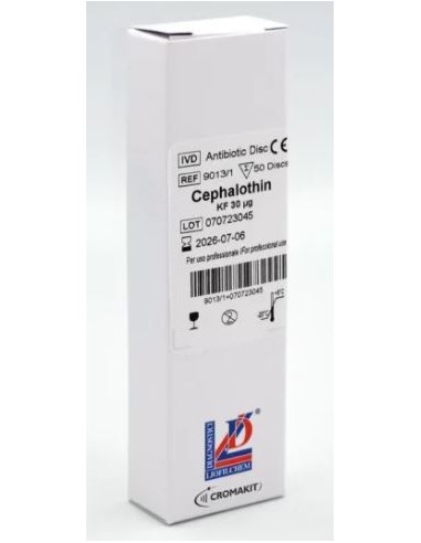 DISCOS DE SENSIBILIDAD CEFADROXIL CFR30 1X50
