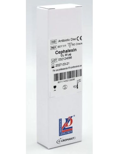 DISCOS DE SENSIBILIDAD CEFALEXINA CN30 1X50