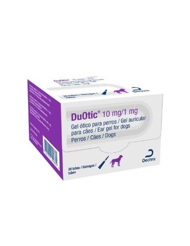 DUOTIC 10 MG/1 MG GEL OTICO 20 TUBOS 