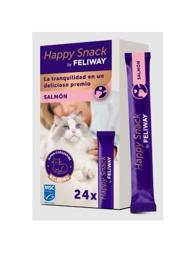 FELIWAY HAPPY SNACK SALMON 24 STICKS 15 GR  