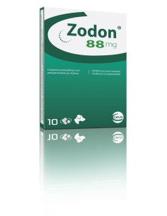 ZODON 88 MG PERRO 10 COMP 