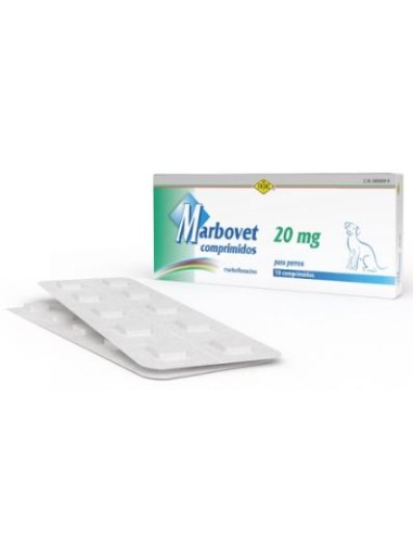 MARBOVET 20 MG 10 COMP PARA PERROS 