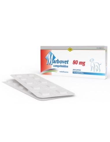 MARBOVET 80 MG 10 COMP PARA PERROS 