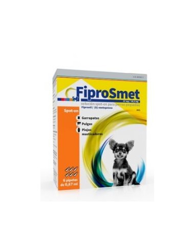 FIPROSMET 0,67 ML PERROS S 6 PIP. 