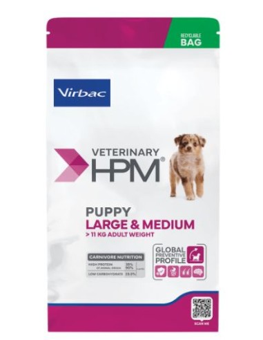 DOG PUPPY LARGE & MEDIUM 7 KG VETERINARY HPM