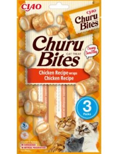 CHURU CAT BITES POLLO 3 X 10 GR (CAJA 12 UD) 