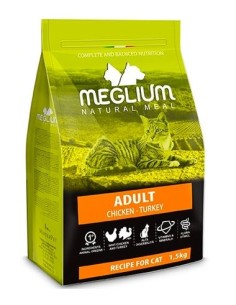 MEGLIUM GATO ESTERILIZADO POLLO 1,5 KG 