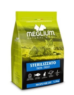 MEGLIUM GATO ESTERILIZADO TRUCHA 1,5 KG 