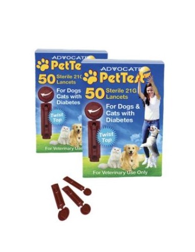LANCETA GLUCOMETRO PETTEST 50 UDS 