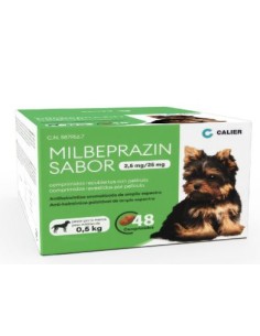 MILBEPRAZIN PERROS 0.5-5 KG 48 COMP 