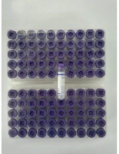 TUBO EDTA K3 0,25 ML 12X55 100UD MALVA AQUISEL