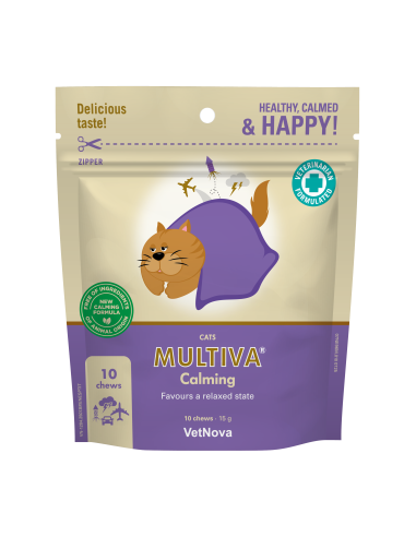 MULTIVA CALMING 10 CHEWS GATOS 