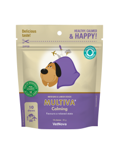 MULTIVA CALMING 10 CHEWS PERRO MEDIANO Y GRANDE 