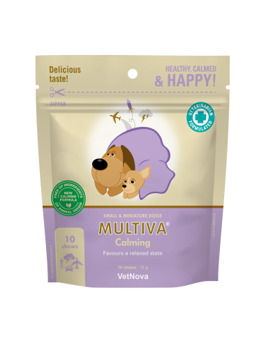 MULTIVA CALMING 10 CHEWS PERRO PEQUEÑO Y...