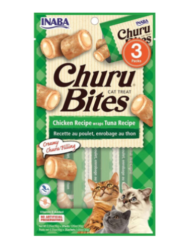 CHURU CAT BITES ATUN 3 X 10 GR (CAJA 12 UD)  