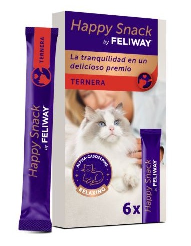 FELIWAY HAPPY SNACK TERNERA 6 STICKS 15 GR 
