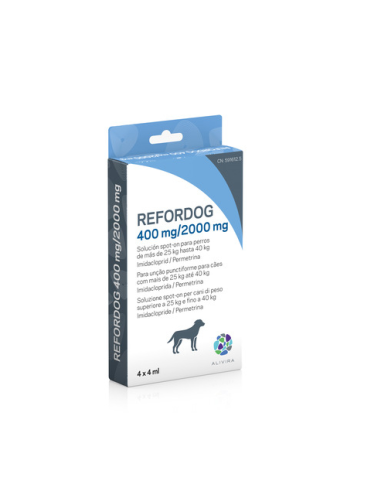 REFORDOG 400MG/2000MG PERRO 25-40KG 4PIP 