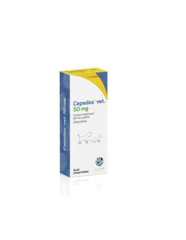 CEPEDOX VET 50 MG  30 COMP 