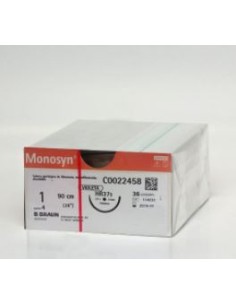 SUTURA MONOSYN VIOLET 1 HS37S 70 CM  36 UNID.1/2 37 mm...