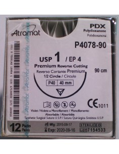 SUTURA PDX polidioxanona Abs violeta Atramat 1 aguja...