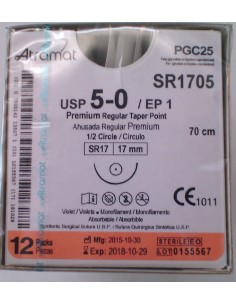 SUTURA PGC25(Polic-Ac.polig)Abs violet Atram 5/0...