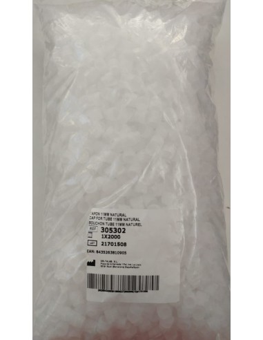 TAPON SIN ALETAS PARA TUBO PLASTICO 3 ML 100...