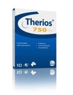 THERIOS 750 MG 10 COMP 