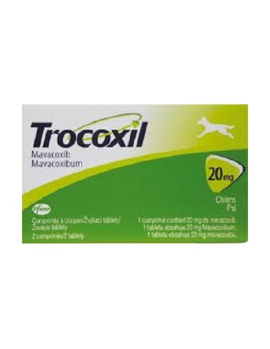 TROCOXIL 20 MG 2 COMPR 