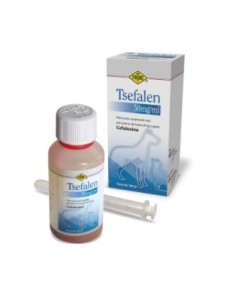 TSEFALEN 50 MG POLVO PARA SUSPENSION ORAL 