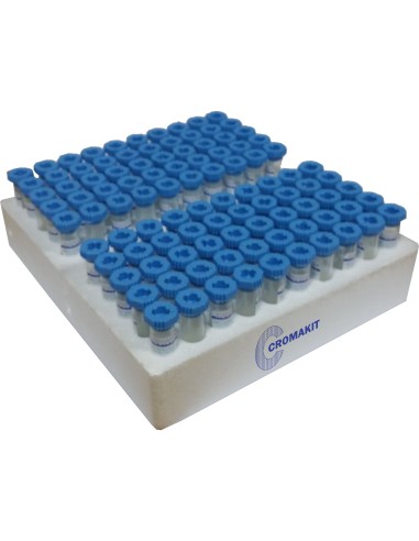 TUBO CITRATO SODICO 1 ML 12X55 100UD AZUL AQUISEL