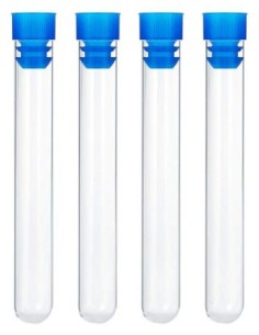 TUBO LABORATORIO VACIO 12 ML CON TAPON (100 uds)