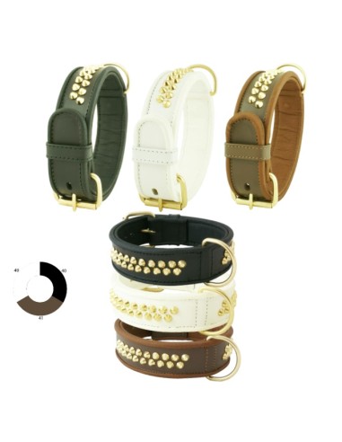 URBAN GOLD TACK COLLAR BLANCO T/45 L450 A40 U30/35 Vacuno,herrajes y adornos acab oro