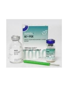 VACUNA NOBILIS AE + POX 1000 DOSIS