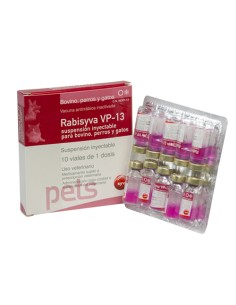 VACUNA RABISYVA VP-13,10 DS. 