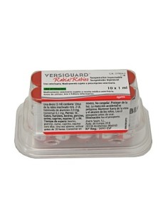 VACUNA VERSIGUARD RABIA 10 DOSIS 