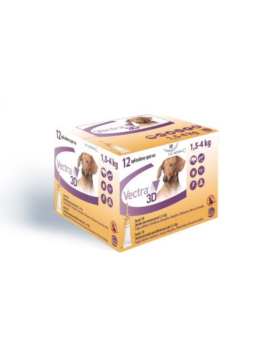 VECTRA 3D DOG 1,5-4 KG E.C. 12 PIP 