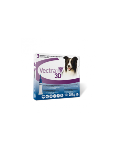 VECTRA 3D DOG 10-25KG 3 PIP 