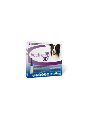 VECTRA 3D DOG 10-25KG 3 PIP 