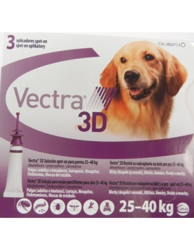 VECTRA 3D DOG 25-40 KG 3 PIP 