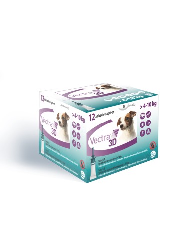 VECTRA 3D DOG 4-10 KG E.C. 12 PIP 